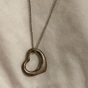 Tiffany Open Heart Pendant Elsa Peretti